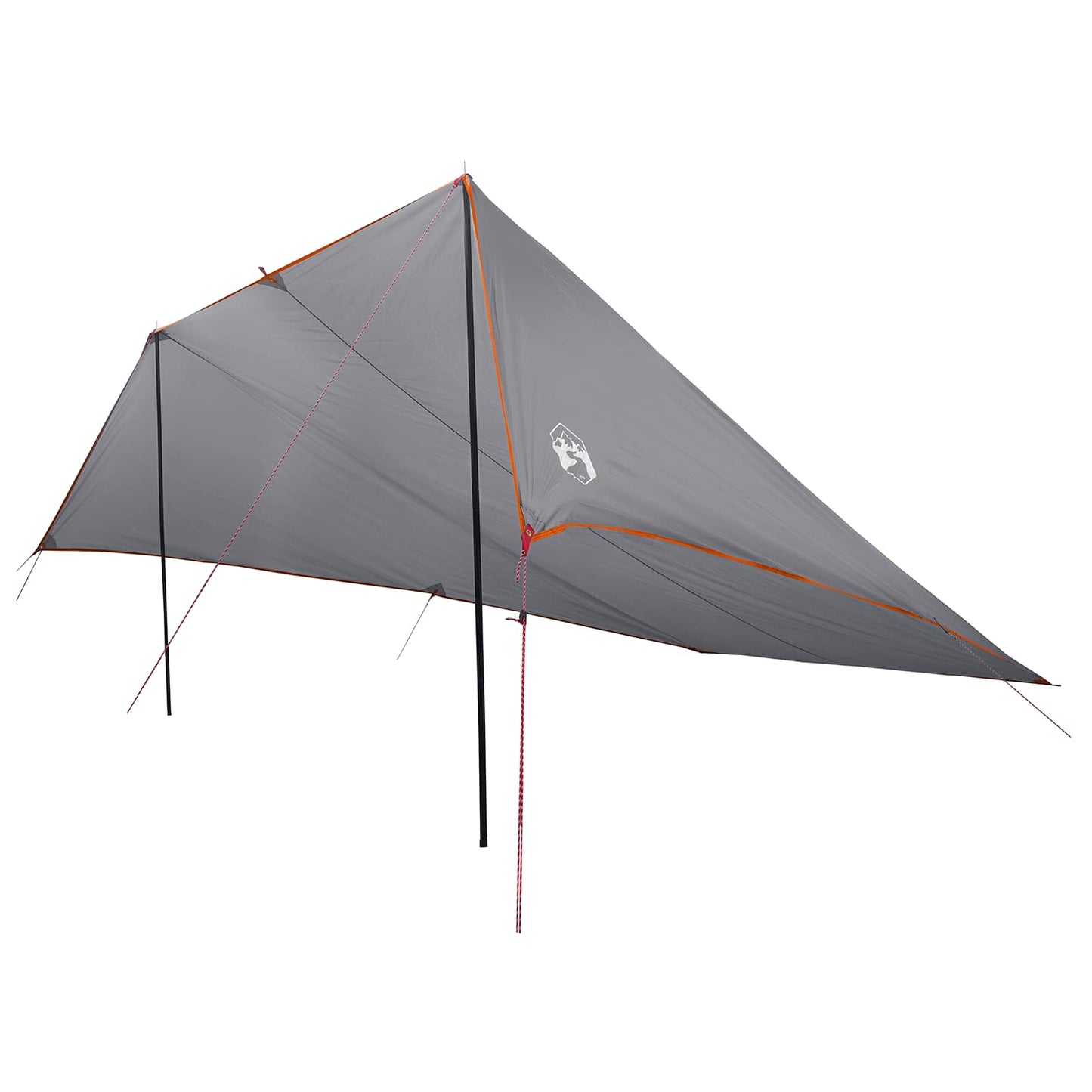 Fahrzeugmarkise mit Dach Grau und Orange 518 x 580 x 215 cm