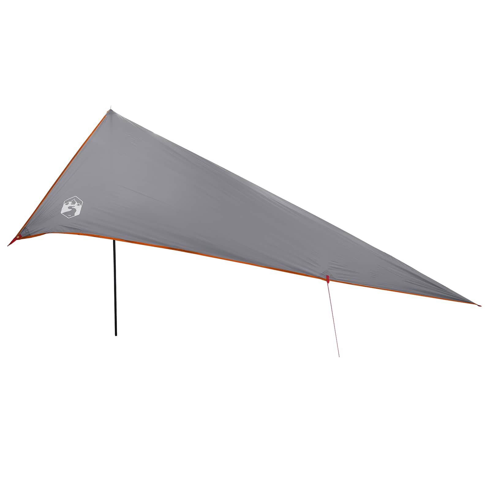 Fahrzeugmarkise mit Dach Grau und Orange 518 x 580 x 215 cm