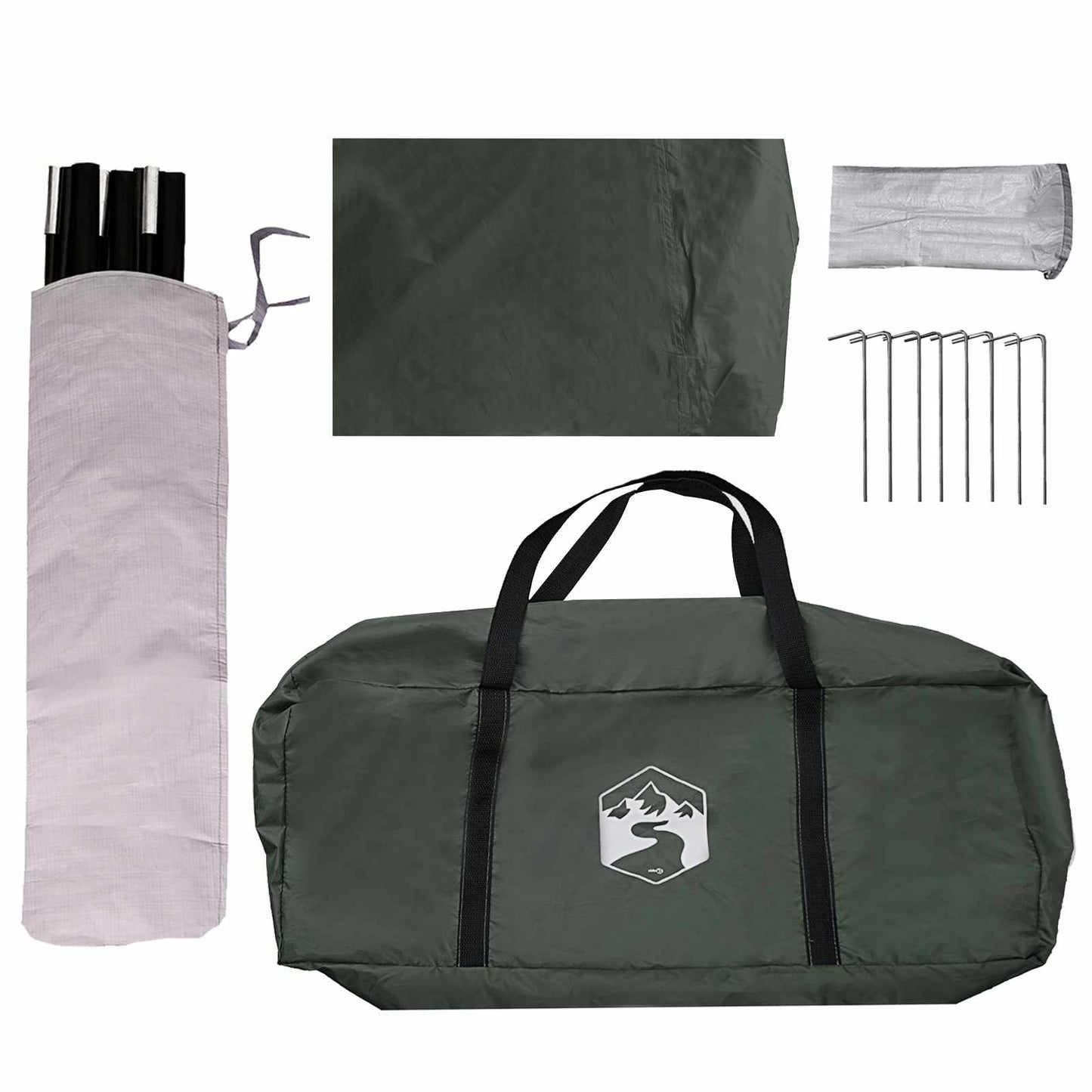 Fahrzeugmarkise mit Dach Armeegrün 518 x 580 x 215 cm