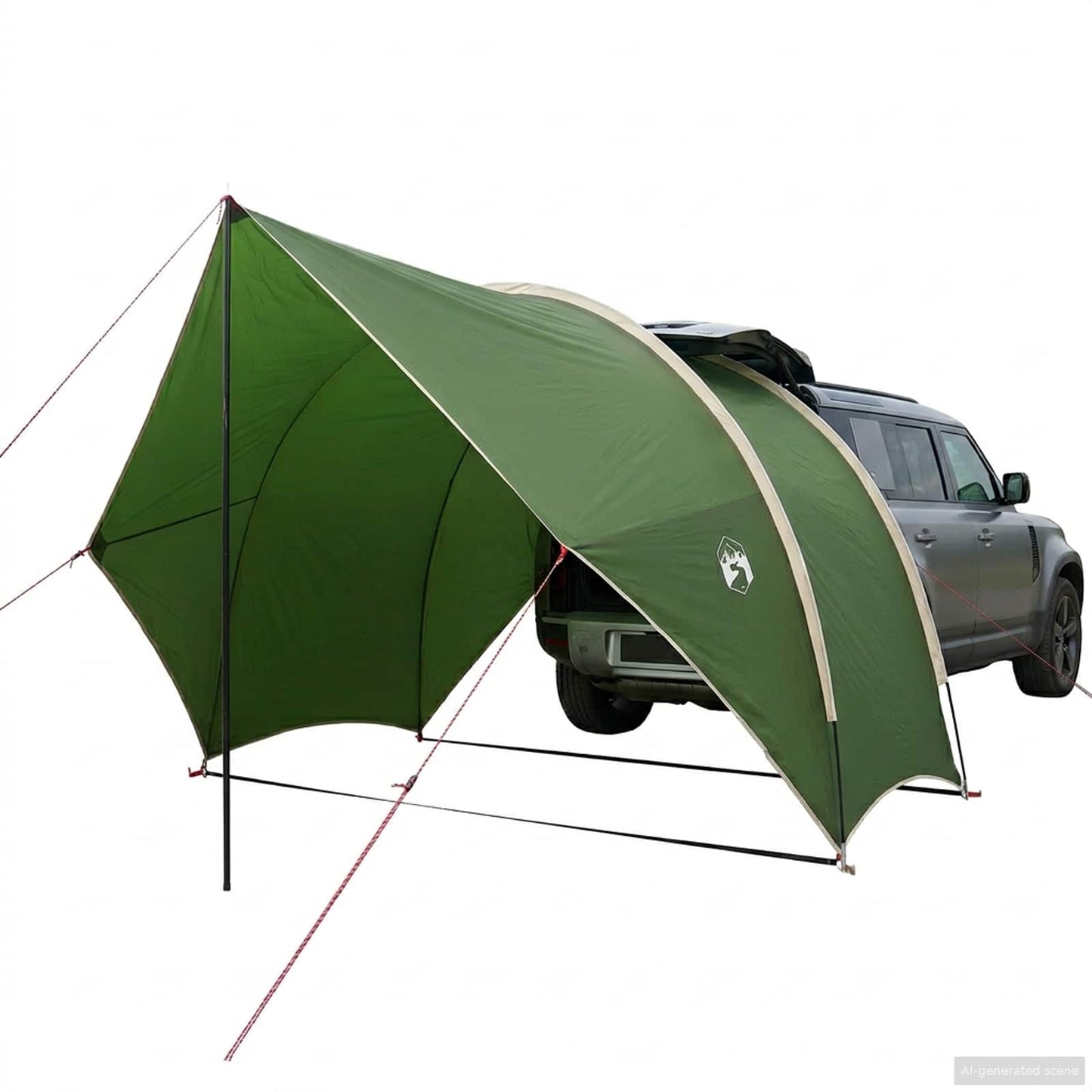 Heck-Awnings wasserfest 405 x 280 x 220 cm Grün