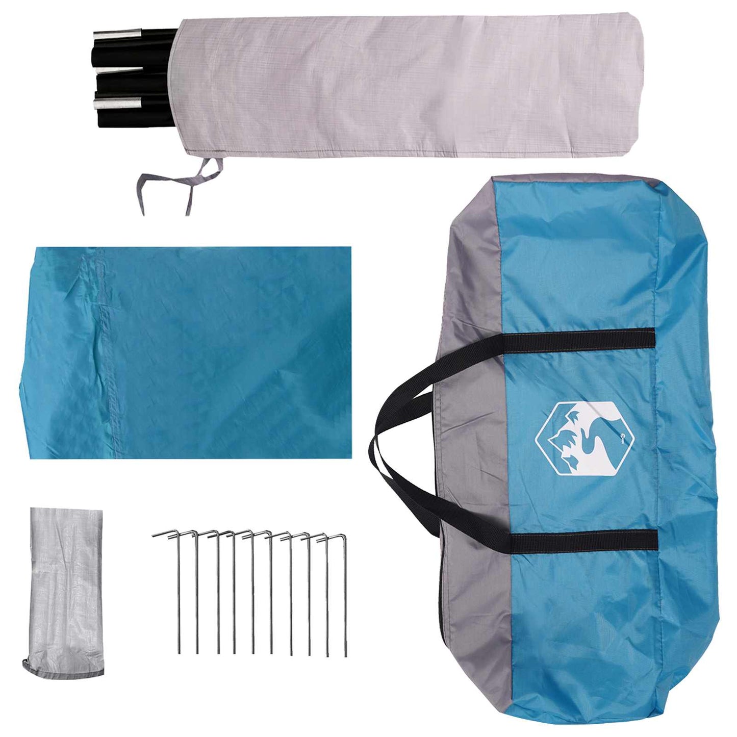 Heck-Awnings wasserfest 405 x 280 x 220 cm Blau