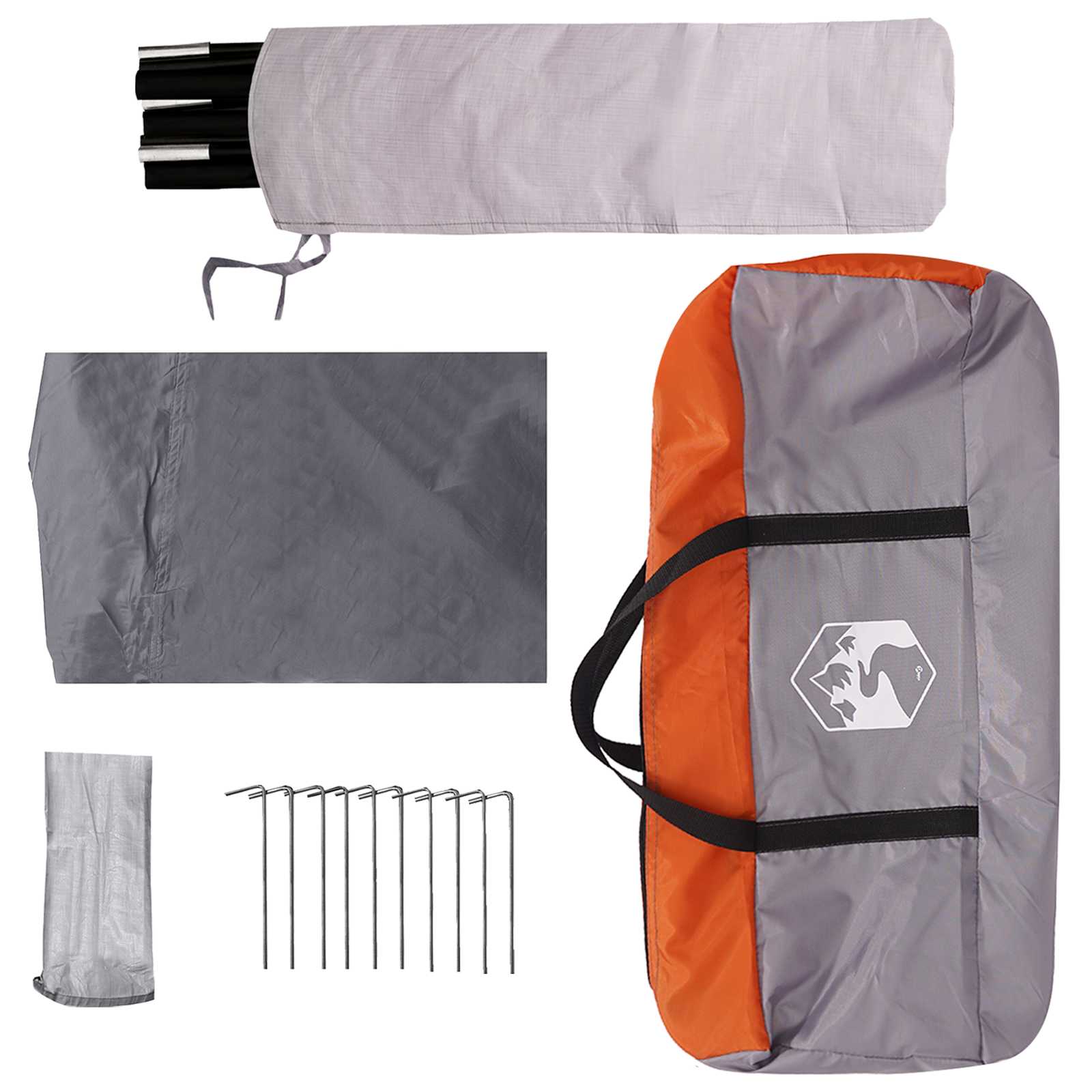 Heck-Awnings wasserfest 405 x 280 x 220 cm Grau und Orange