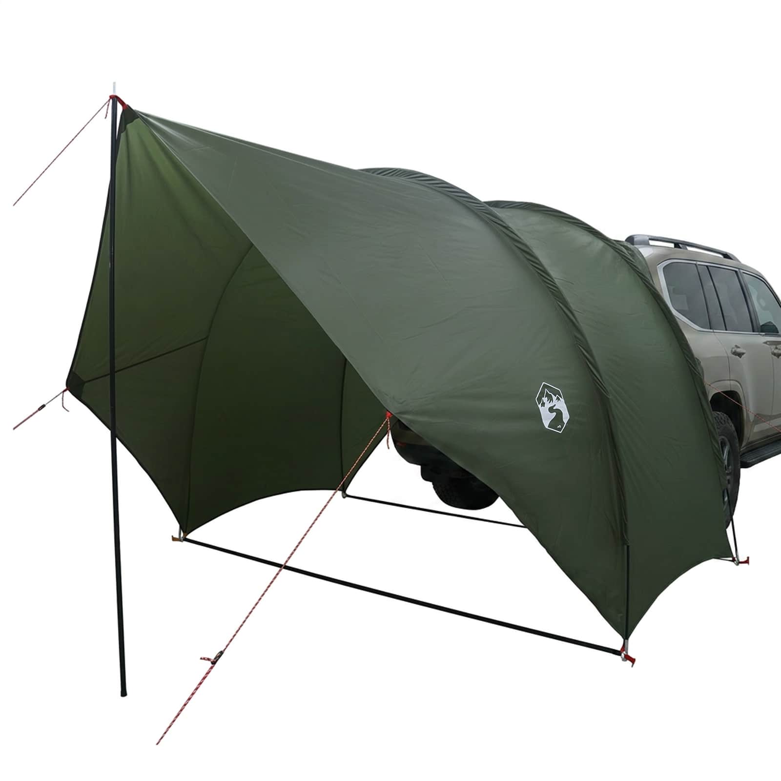 Heck-Awnings wasserfest 405 x 280 x 220 cm Olivegrün