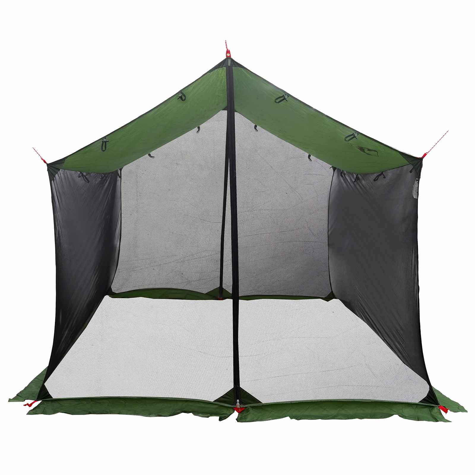 Camping-Tarp mit Netzwänden 340 x 260 x 220 cm Grün