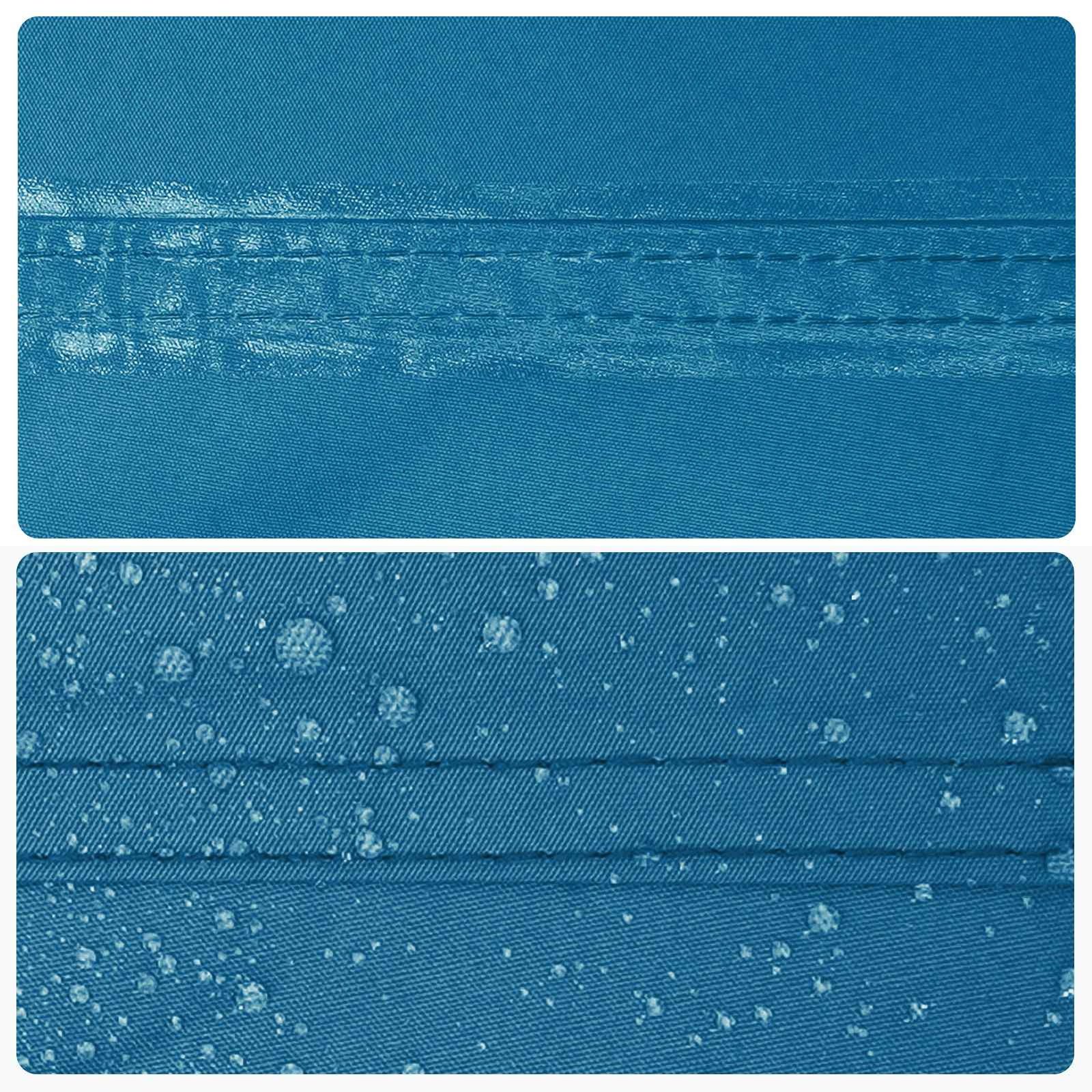 Camping-Tarp mit Netzwänden 340 x 260 x 220 cm Blau