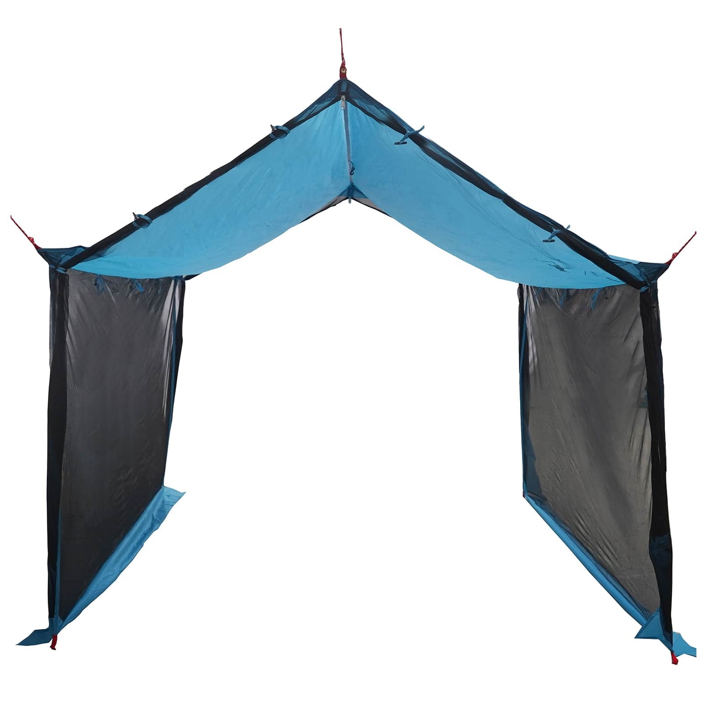 Camping-Tarp mit Netzwänden 340 x 260 x 220 cm Blau
