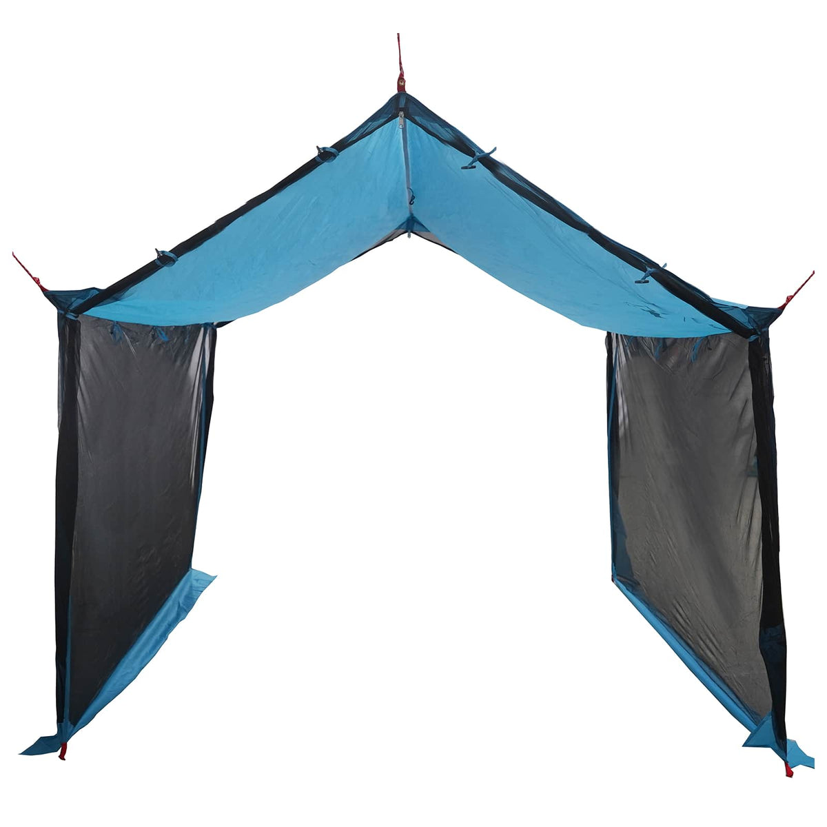 Camping-Tarp mit Netzwänden Blau 340 x 260 x 220 cm