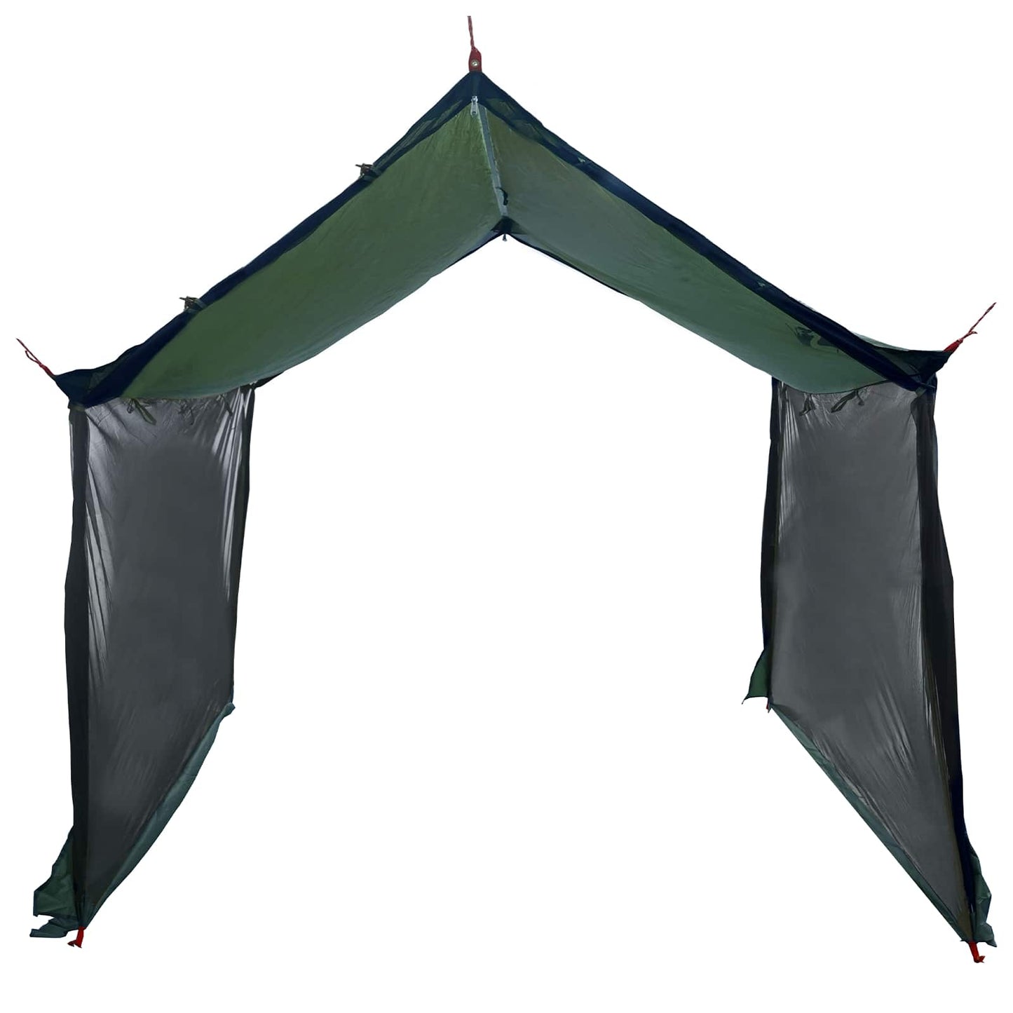 Camping-Tarp mit Netzwänden 340 x 260 x 220 cm Olivegrün