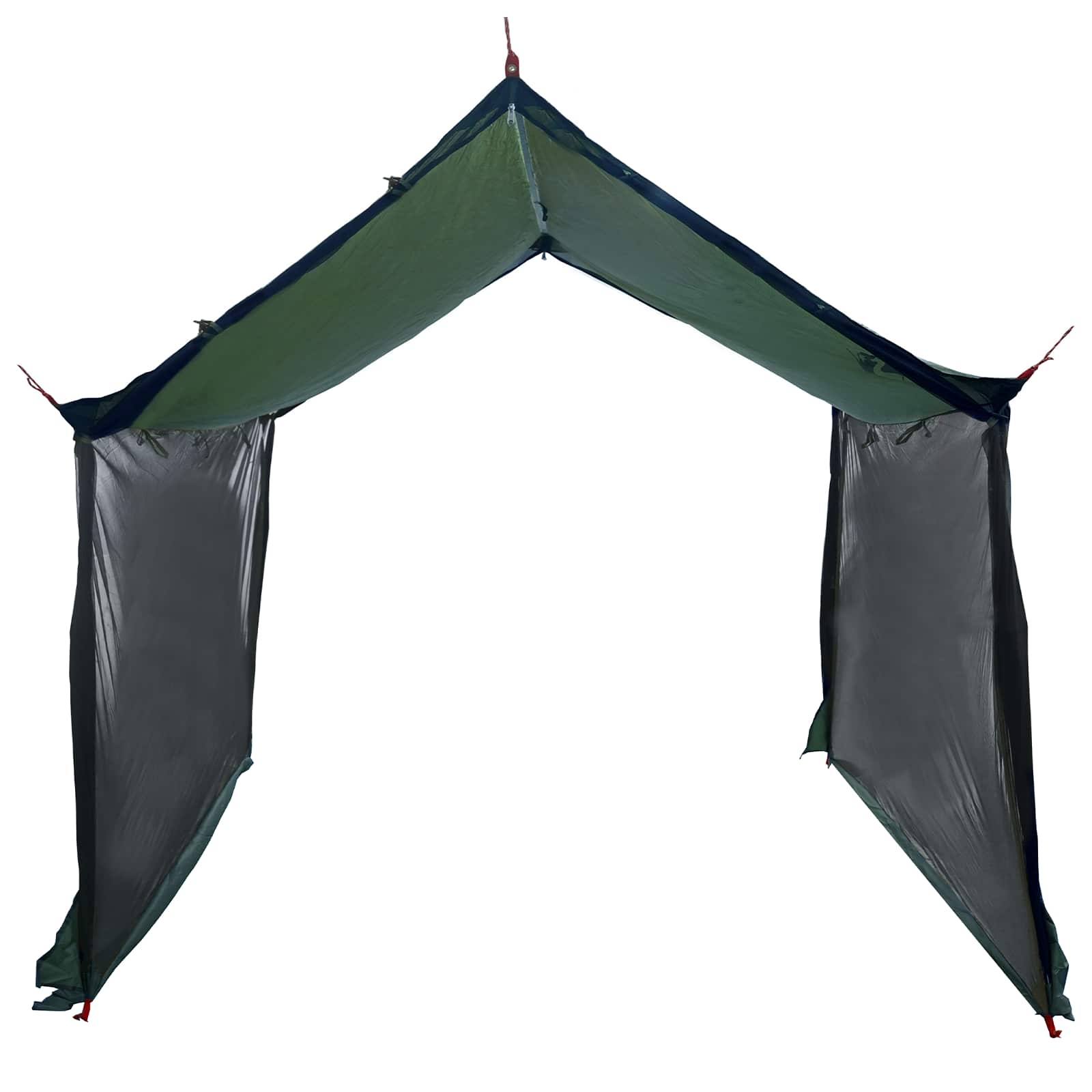 Camping-Tarp mit Netzwänden 340 x 260 x 220 cm Olivegrün
