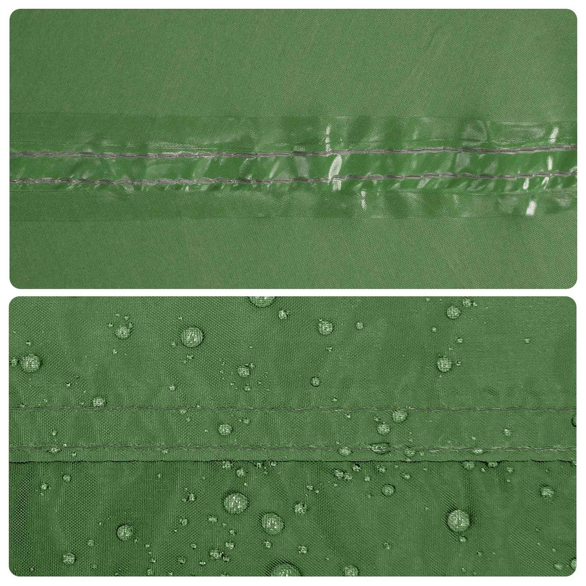 Camping-Tarp mit Netzwänden Grün 270 x 210 x 210 cm