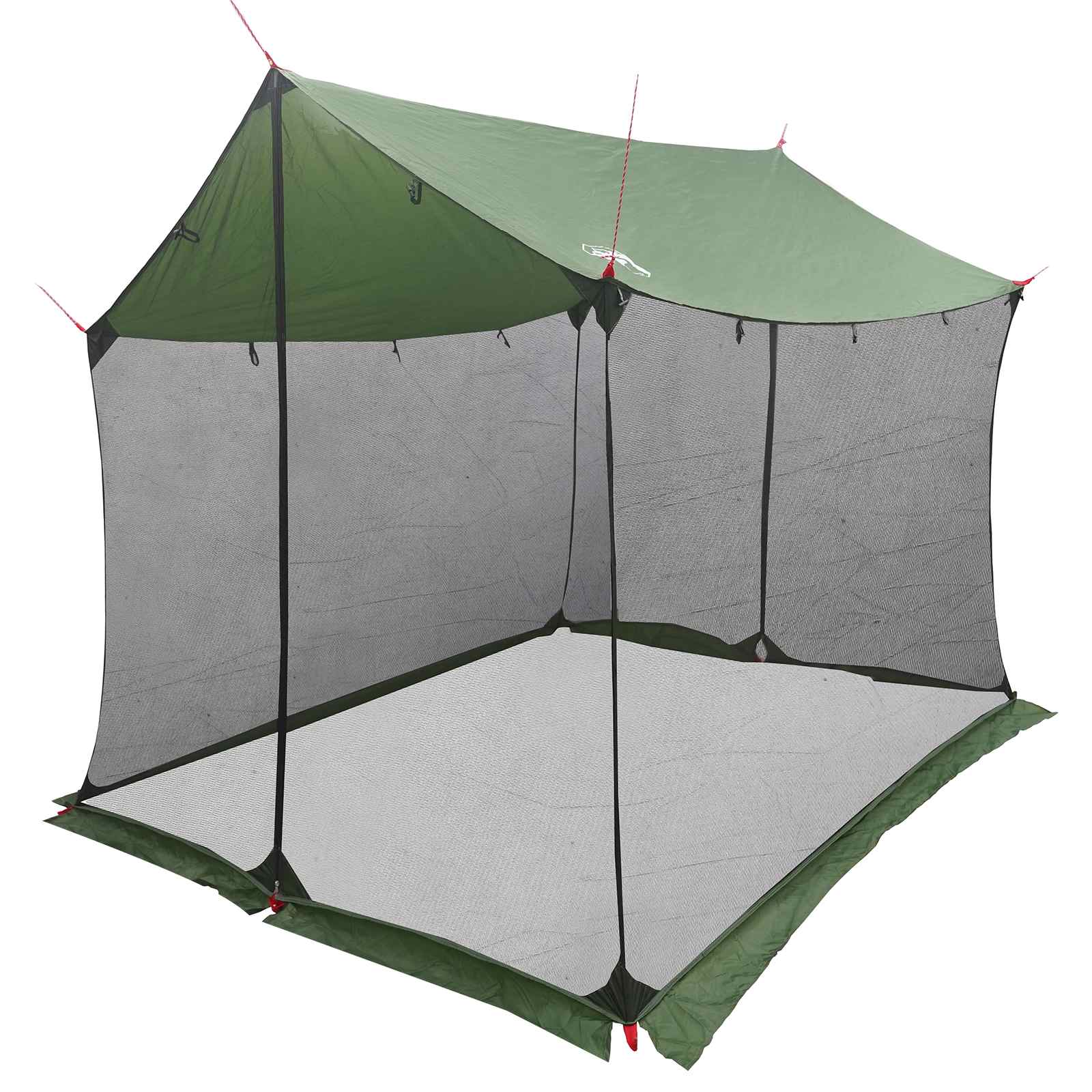 Camping-Tarp mit Netzwänden 270 x 210 x 210 cm Grün