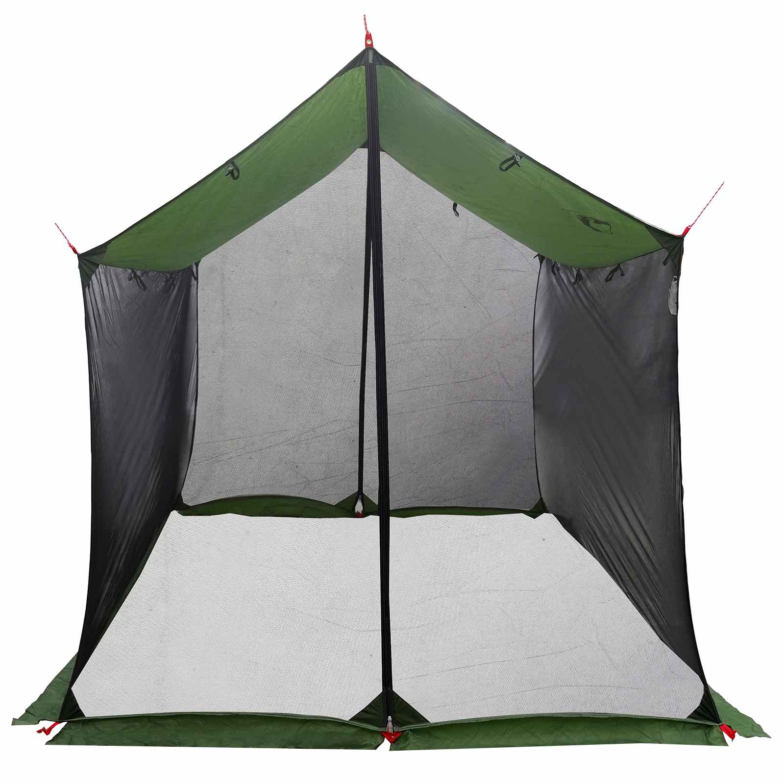 Camping-Tarp mit Netzwänden 270 x 210 x 210 cm Grün