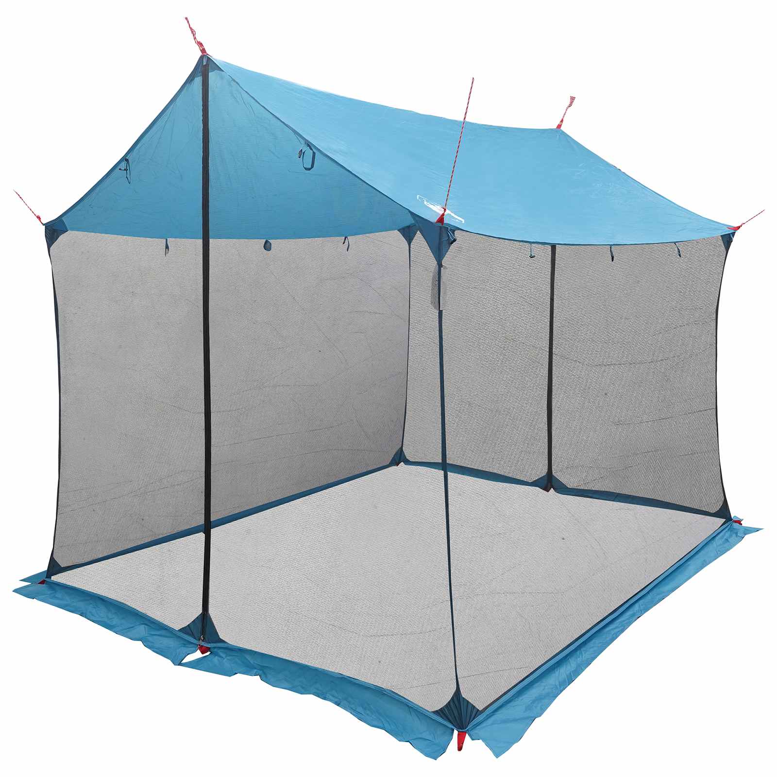Camping-Tarp mit Netzwänden 270 x 210 x 210 cm Blau