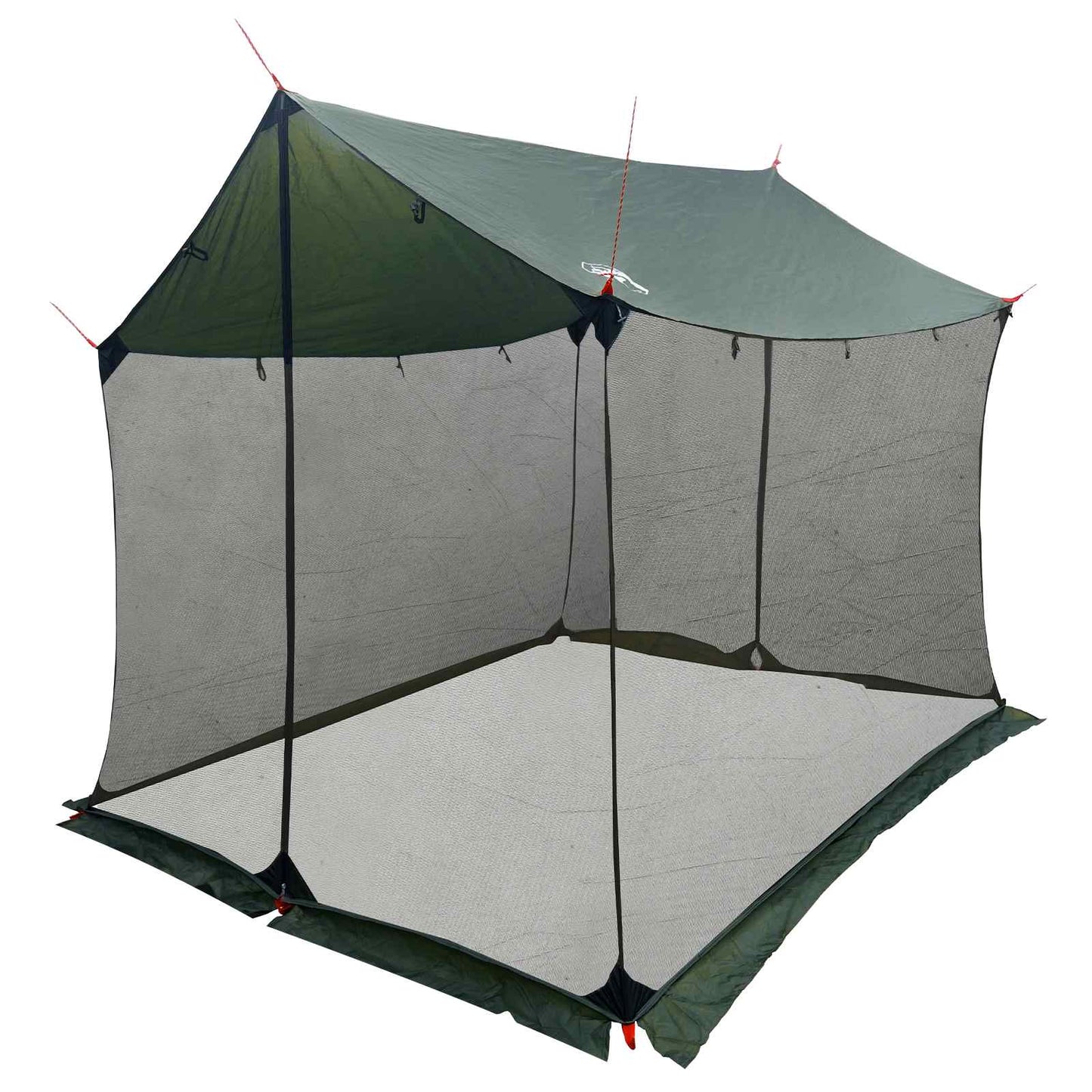 Camping-Tarp mit Netzwänden 270 x 210 x 210 cm Olivegrün