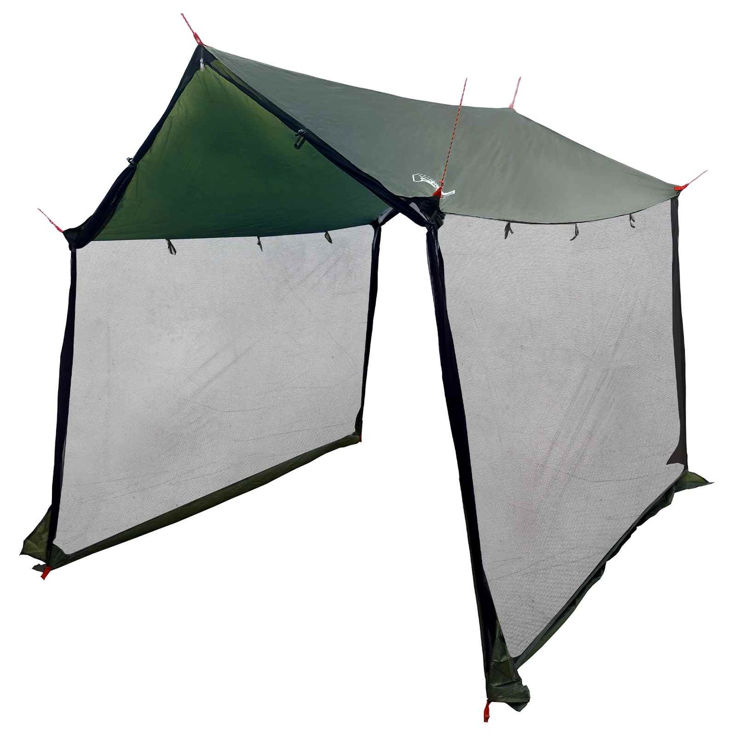 Camping-Tarp mit Netzwänden 270 x 210 x 210 cm Olivegrün
