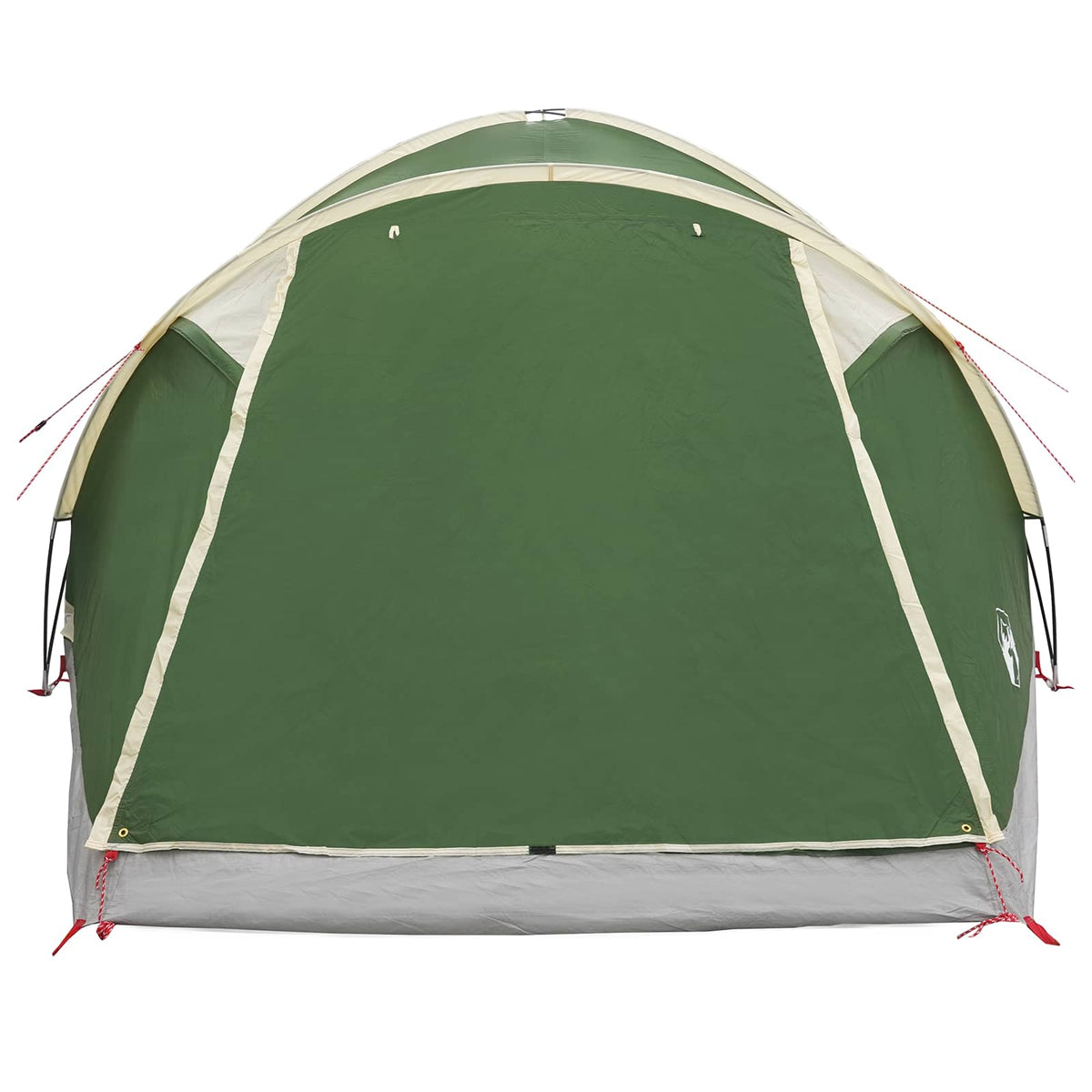 Hütten-Zelt 6 Personen Grün Polyester und Stahl
