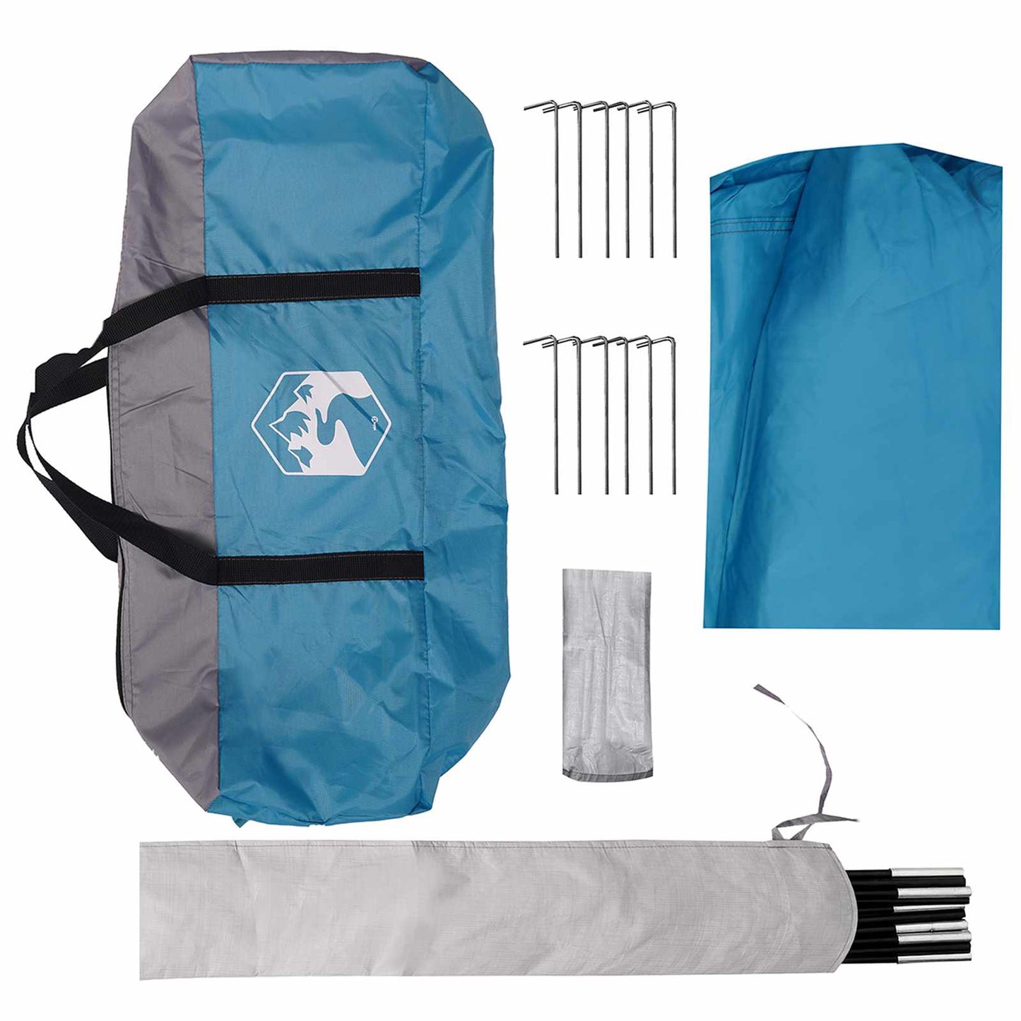Camping Tarp Wasserfest Blau 550 x 400 x 230 cm