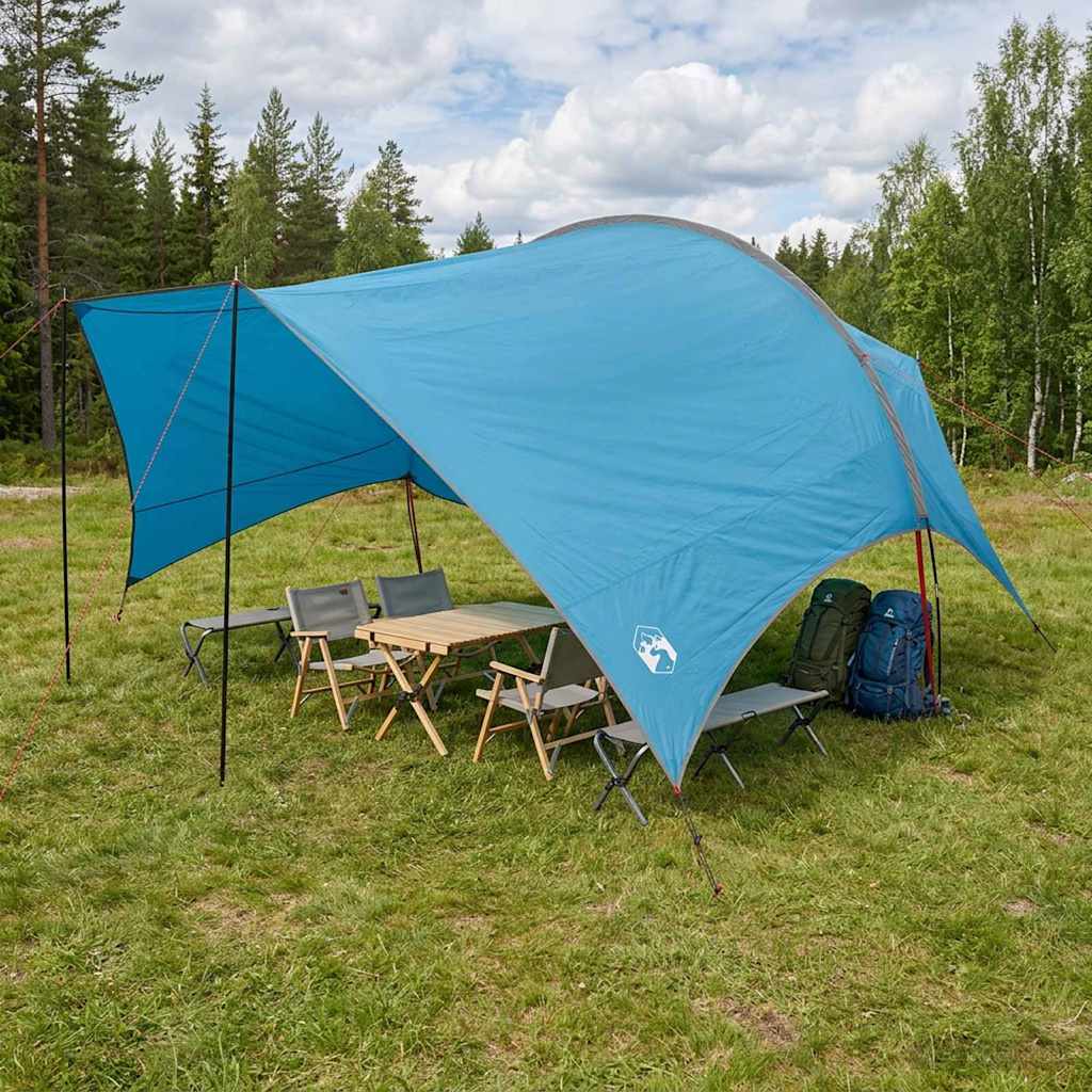 Camping Tarp Wasserfest Blau 550 x 400 x 230 cm