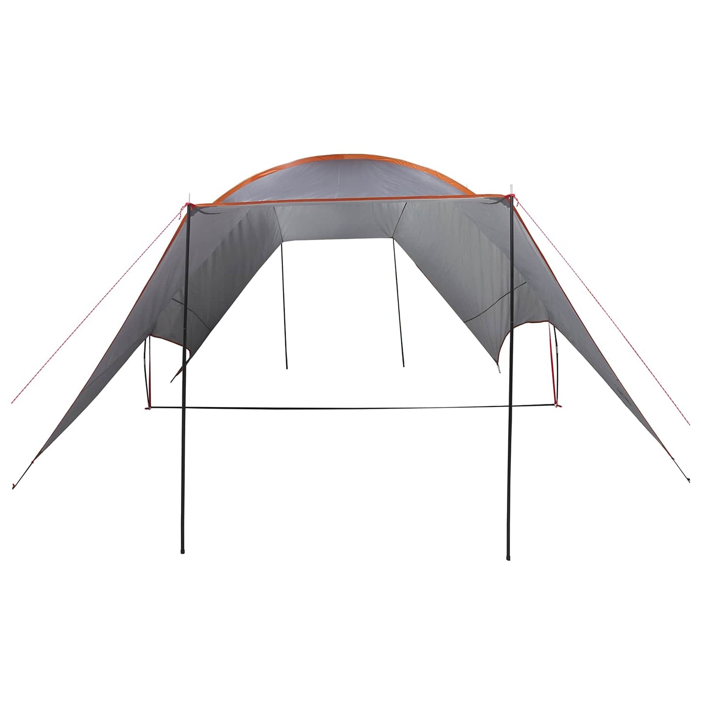Camping Tarp Wasserfest Grau und Orange 550 x 400 x 230 cm