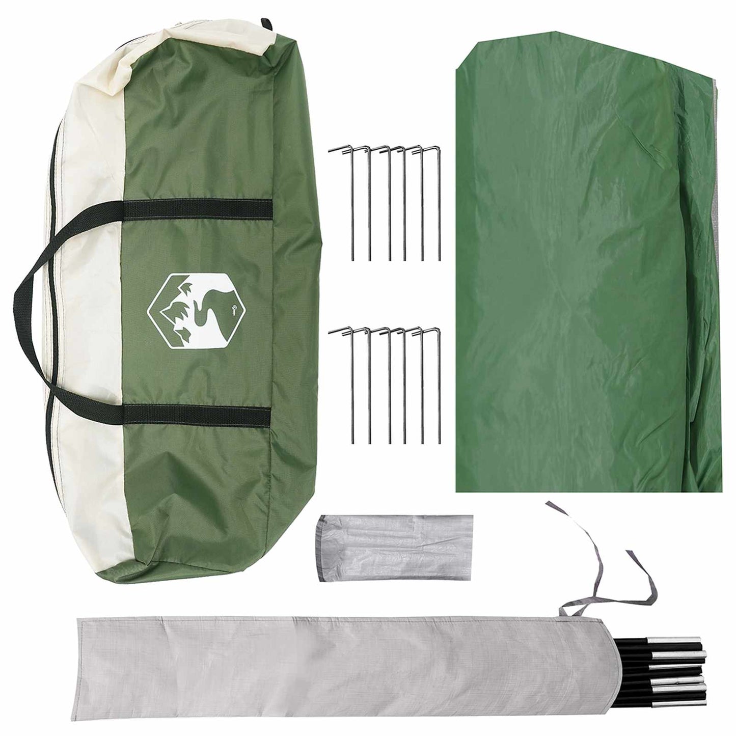 Camping Tarp Wasserfest Grün 690 x 580 x 255 cm