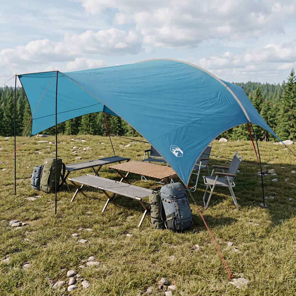 Camping Tarp Wasserfest Blau 695 x 580 x 200 cm