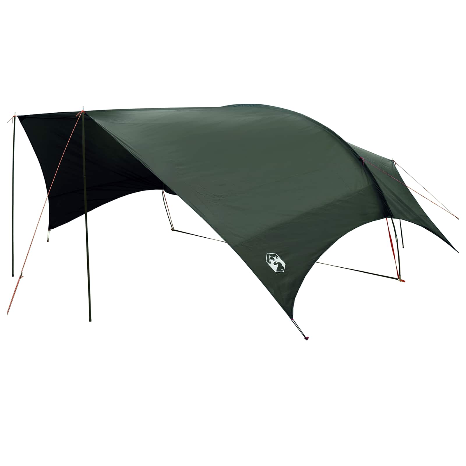 Camping Tarp Wasserfest Olivegrün 695 x 580 x 200 cm