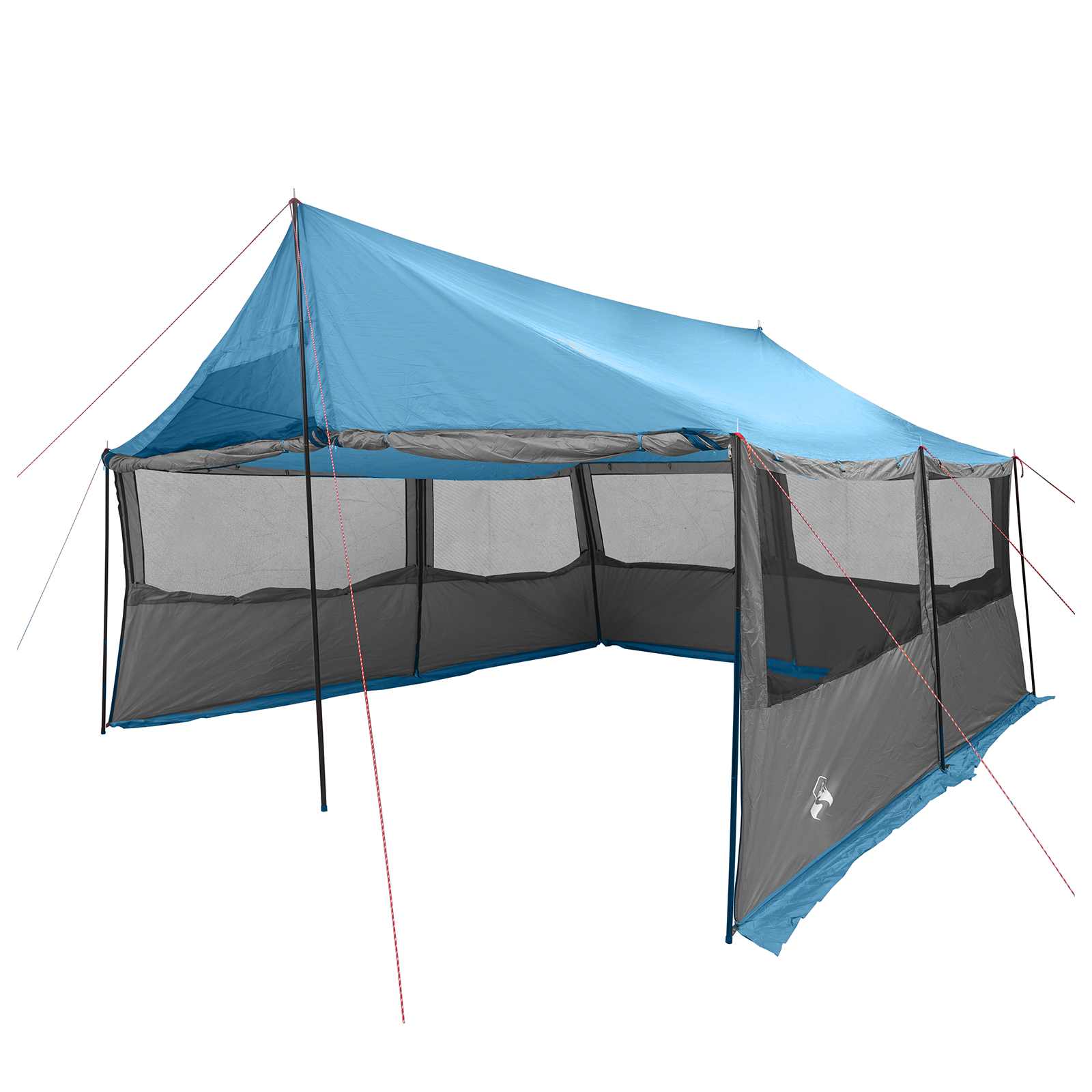 Familienzelt Blau 450 x 400 x 265 cm Polyester und Stahl