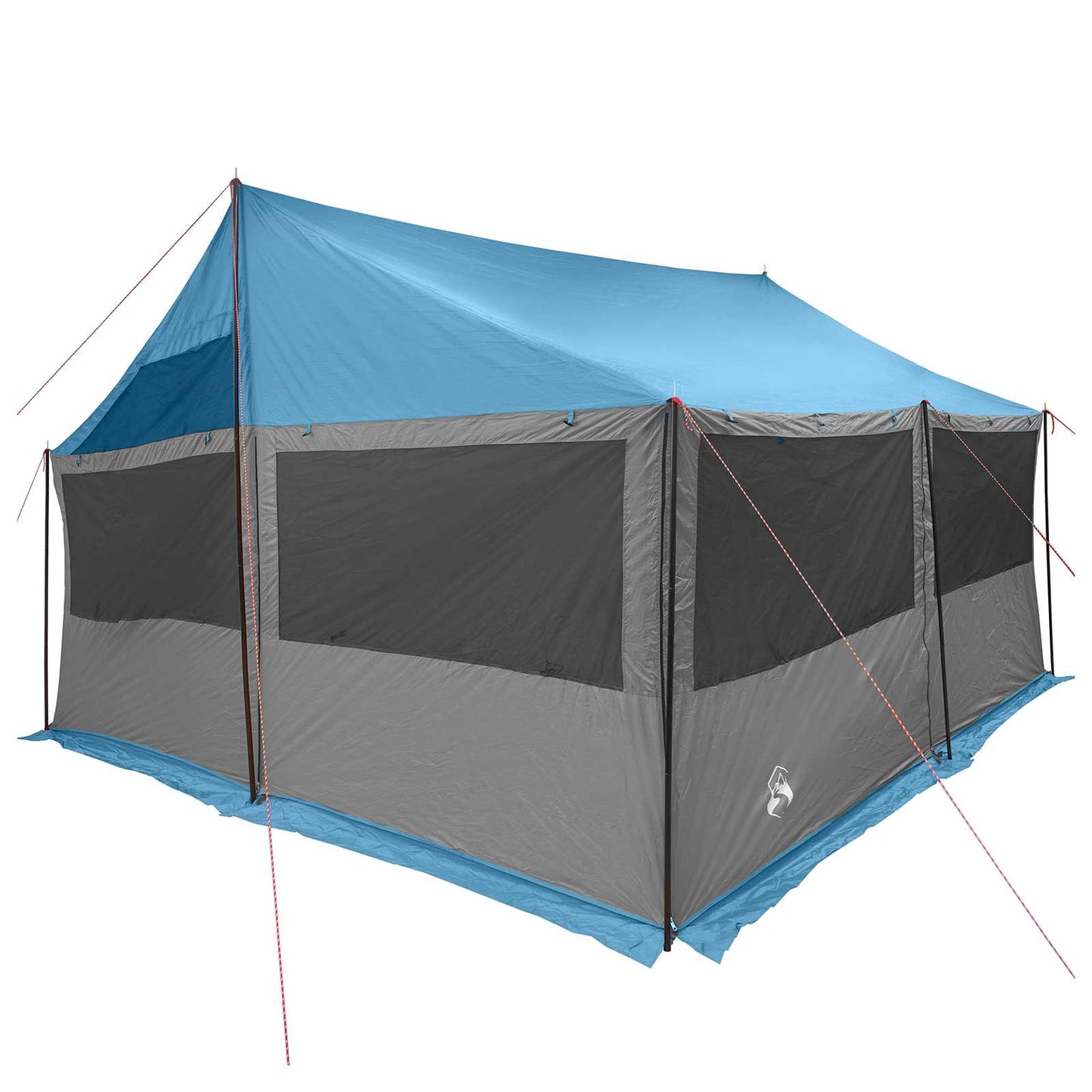 Familienzelt Blau 450 x 400 x 265 cm Polyester und Stahl