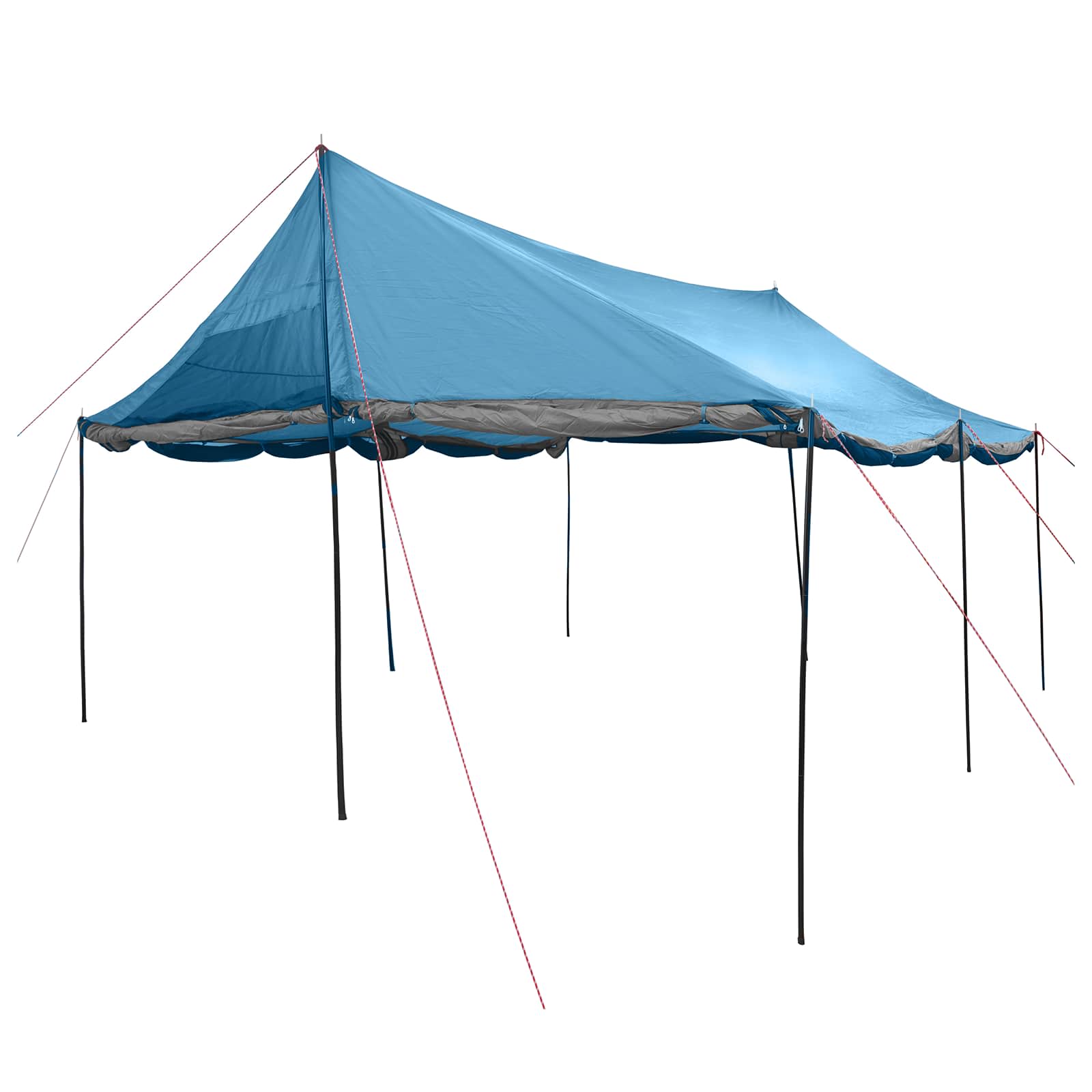 Familienzelt Blau 450 x 400 x 265 cm Polyester und Stahl