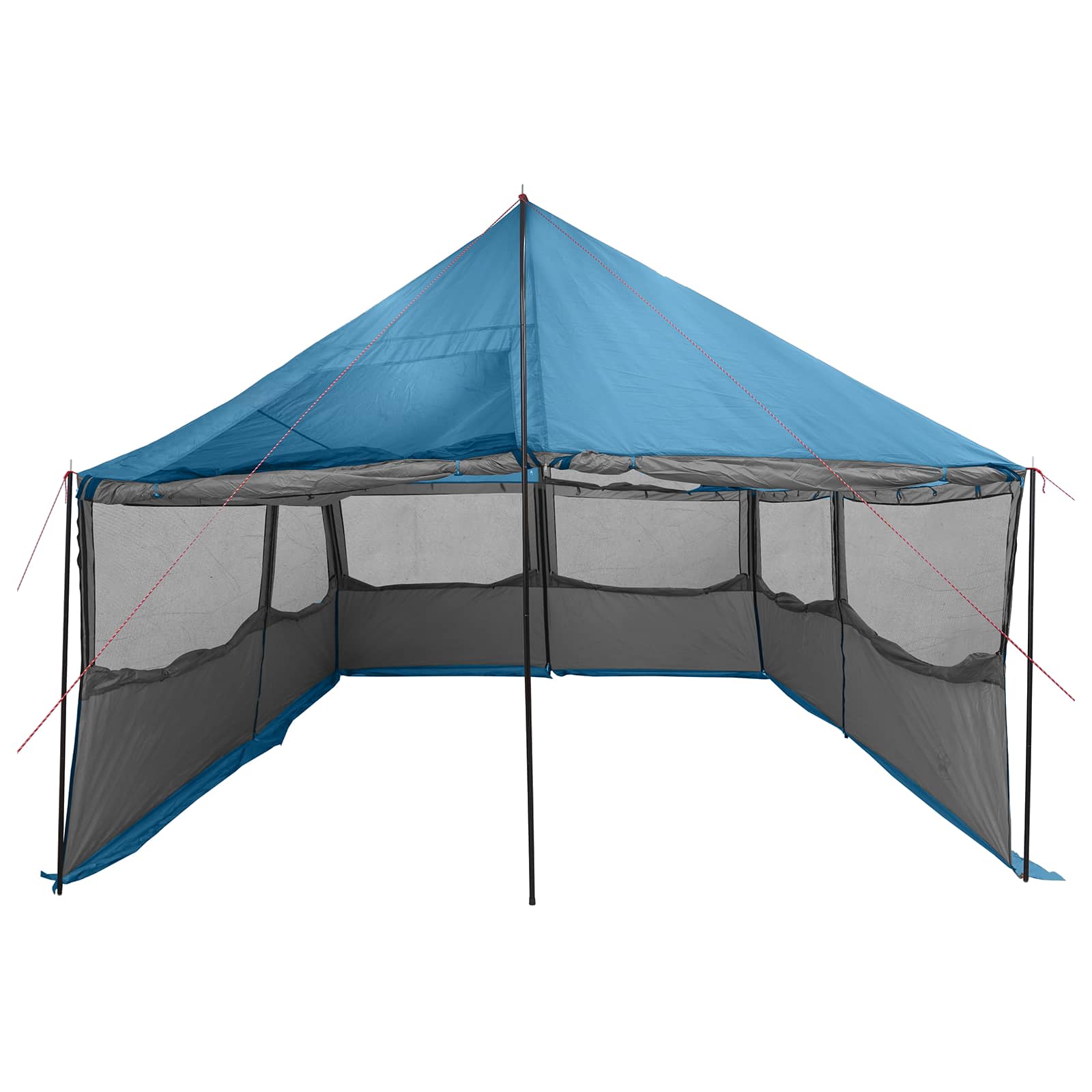 Familienzelt Blau 450 x 400 x 265 cm Polyester und Stahl