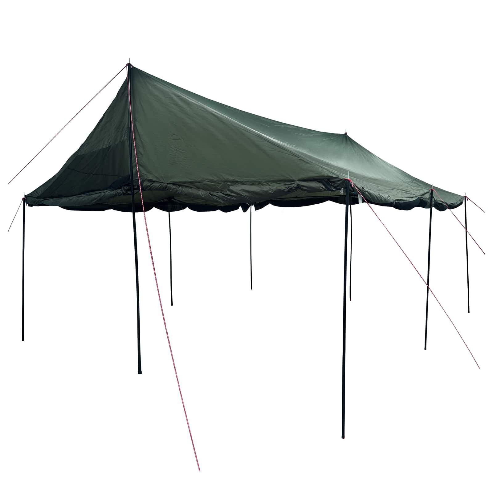 Familienzelt Armeegrün 450 x 400 x 265 cm Polyester und Stahl