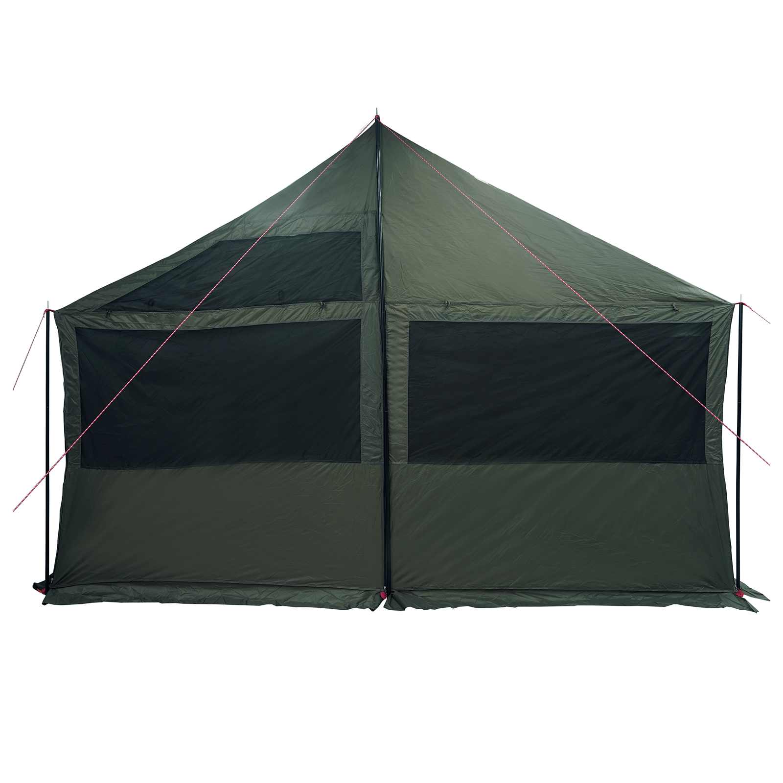 Familienzelt Armeegrün 450 x 400 x 265 cm Polyester und Stahl