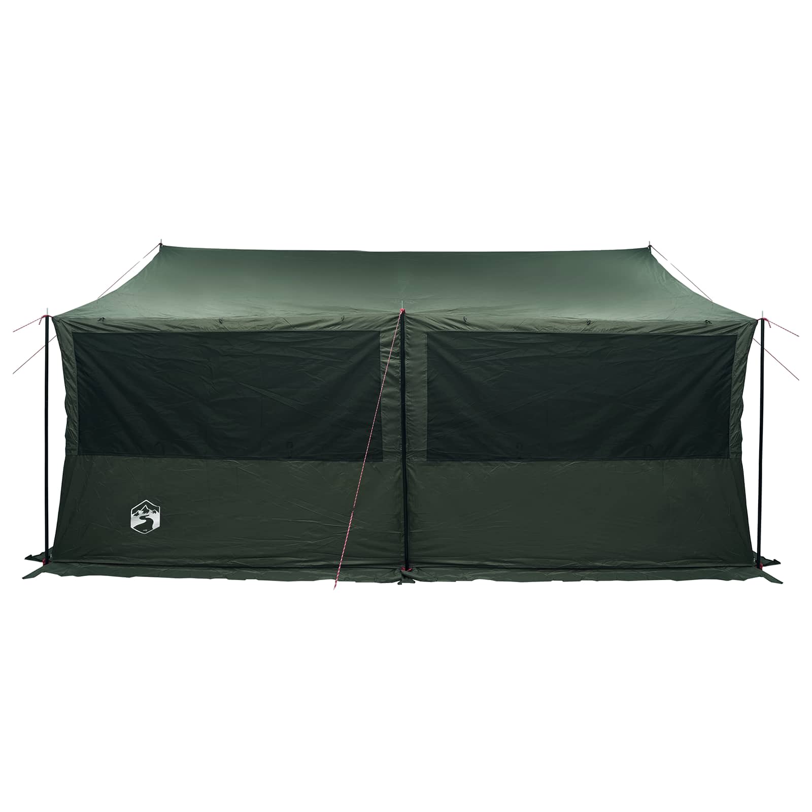 Familienzelt Armeegrün 450 x 400 x 265 cm Polyester und Stahl