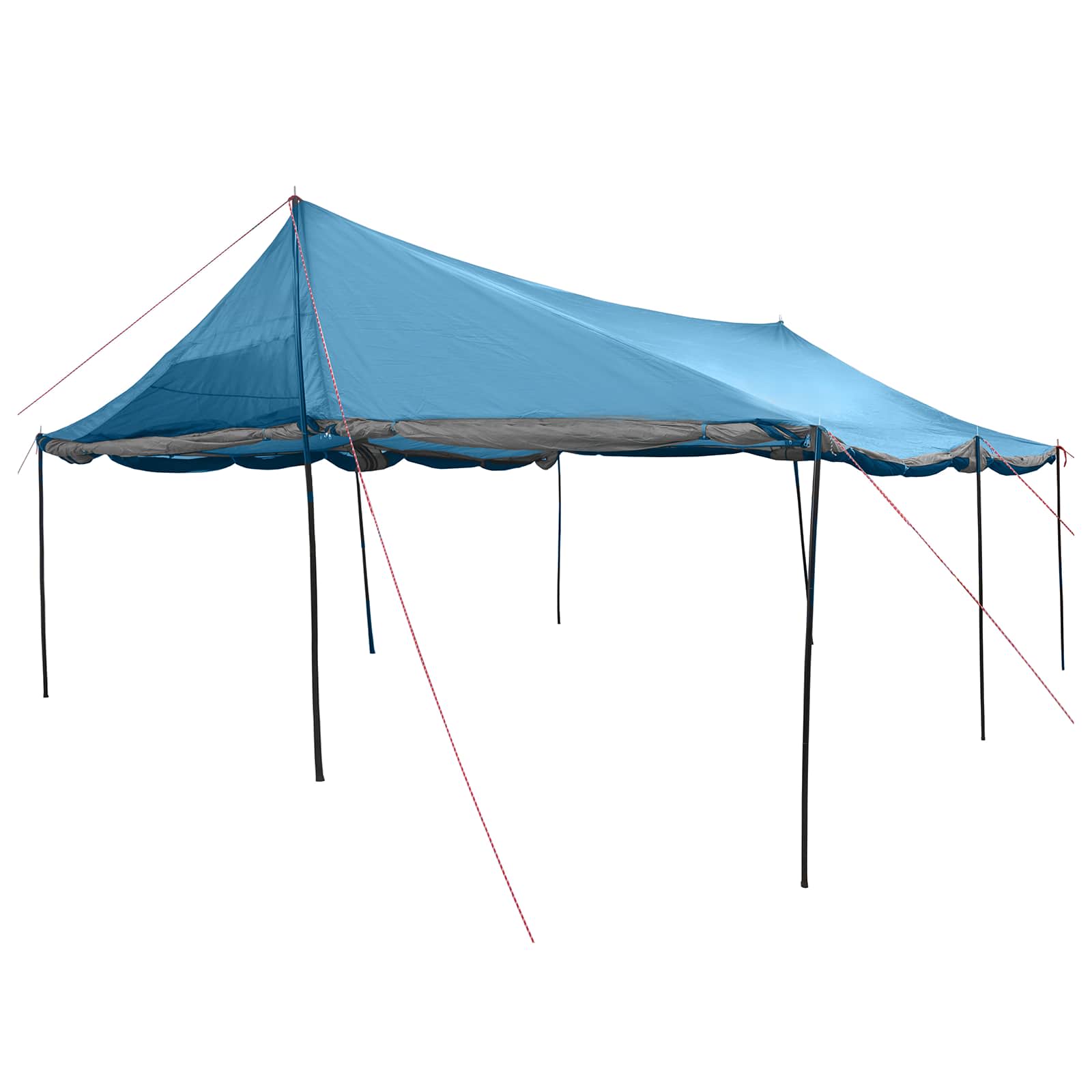 Familienzelt Blau 600 x 400 x 268 cm Polyester und Stahl