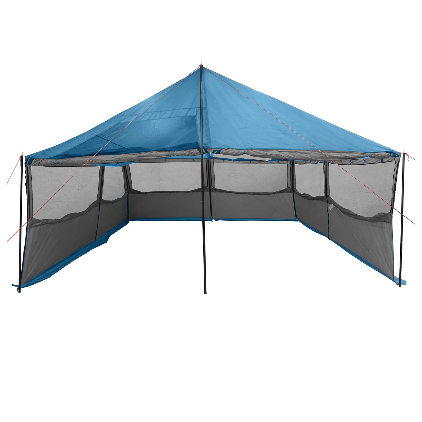 Familienzelt Blau 600 x 400 x 268 cm Polyester und Stahl