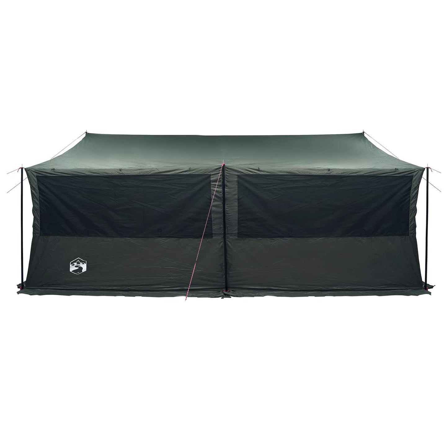 Familienzelt Armeegrün 600 x 400 x 268 cm Polyester und Stahl
