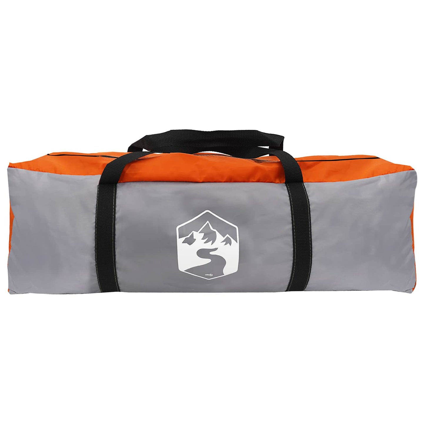 Party-Zelt mit Dach Grau und Orange 500 x 500 x 350 cm