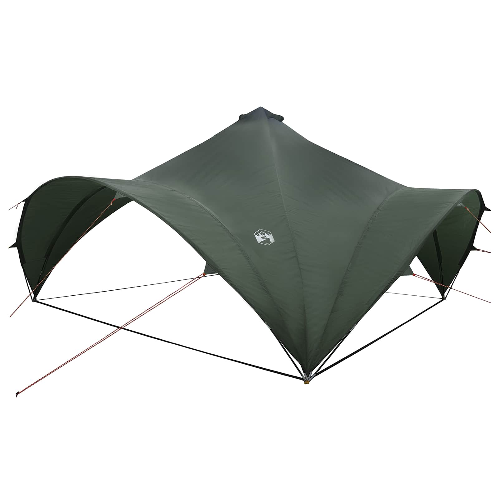 Party-Zelt Armeegrün 500 x 500 x 350 cm Polyester und Stahl