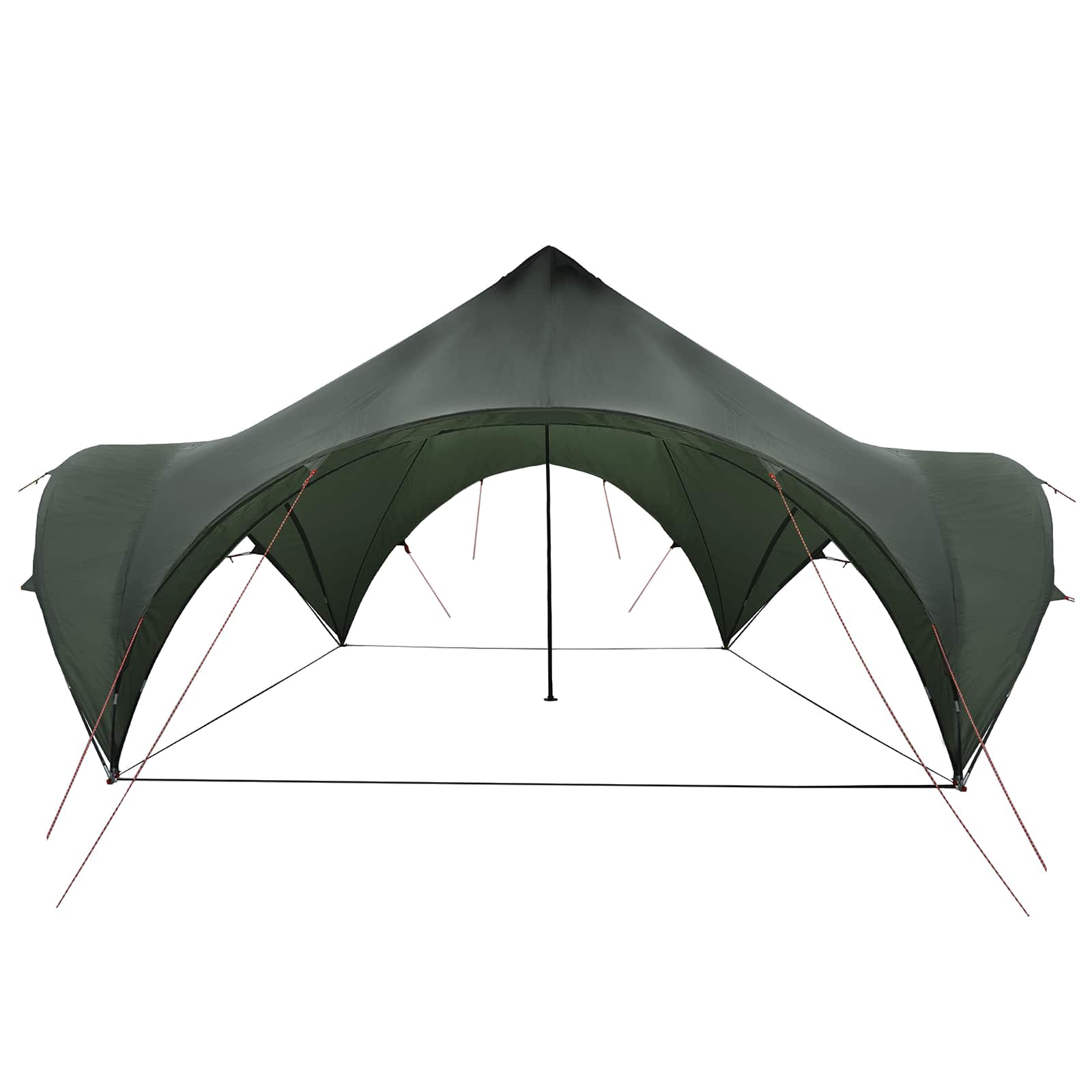 Party-Zelt Armeegrün 500 x 500 x 350 cm Polyester und Stahl