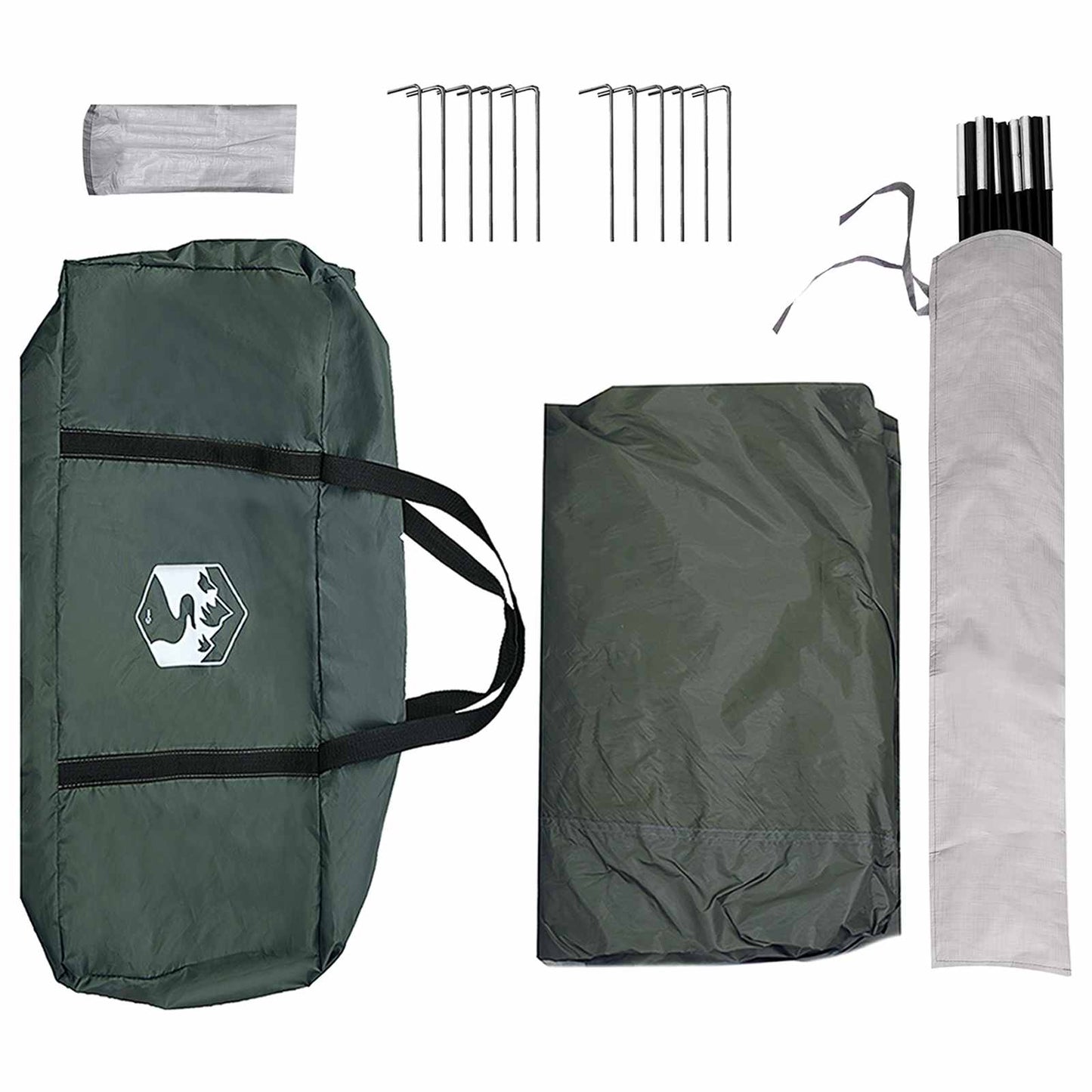 Party-Zelt Armeegrün 600 x 600 x 400 cm Polyester und Stahl