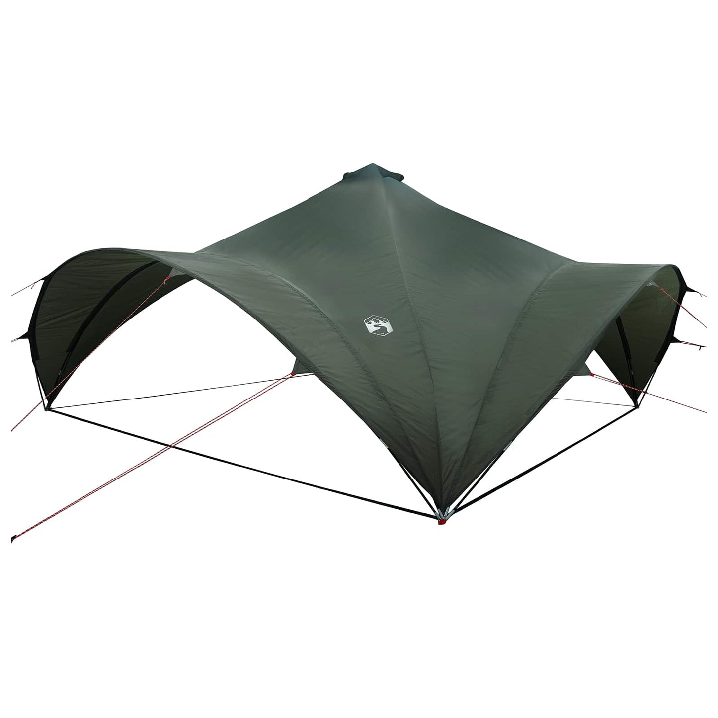 Party-Zelt Armeegrün 600 x 600 x 400 cm Polyester und Stahl