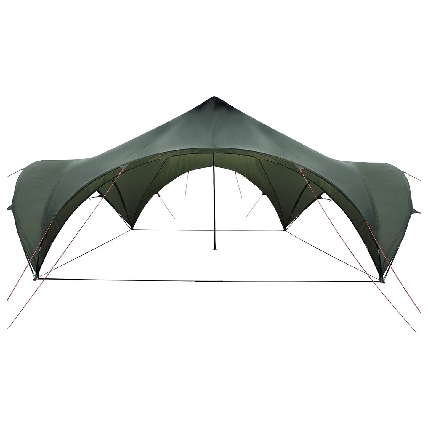 Party-Zelt Armeegrün 600 x 600 x 400 cm Polyester und Stahl
