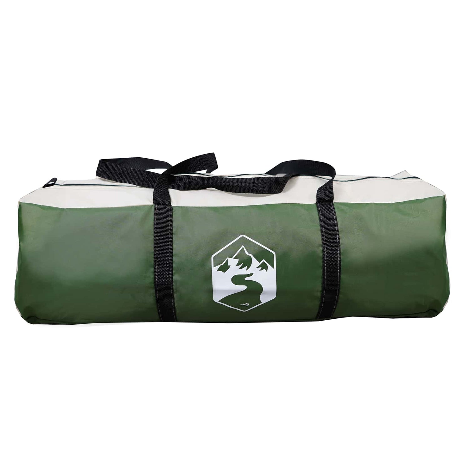 Party-Zelt mit Dach Grün 400 x 400 x 320 cm Polyester und Stahl
