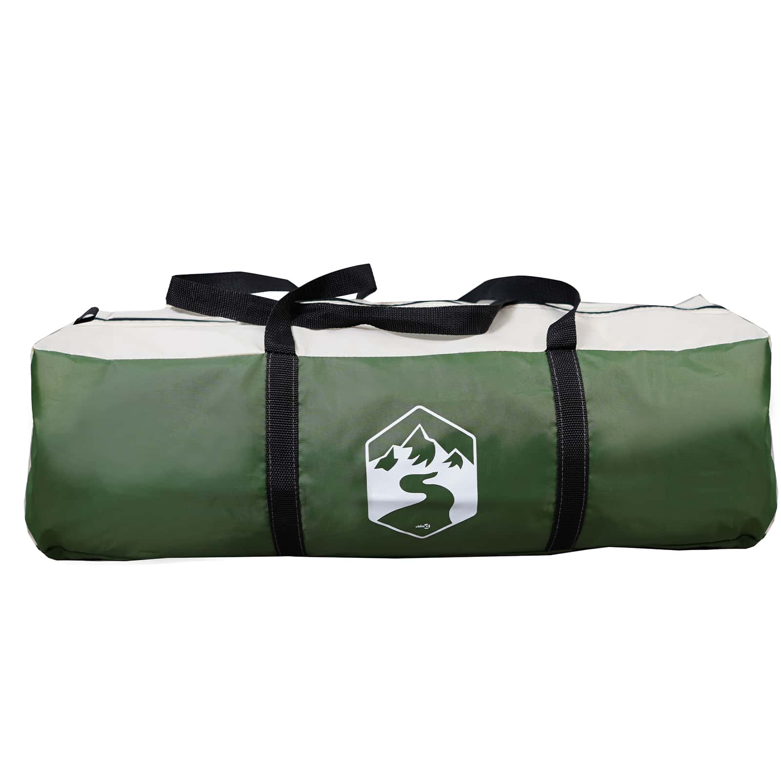 Party-Zelt mit Dach Grün 400 x 400 x 320 cm Polyester und Stahl