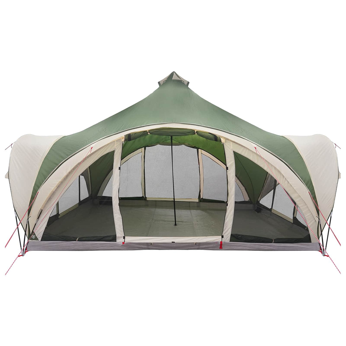 Tipi Zelt 18.0 Personen Grün Polyester und Stahl