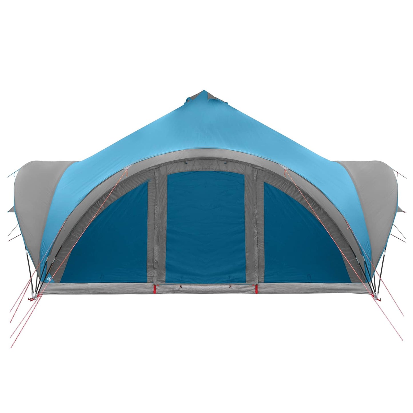Tipi Zelt mit Dach Blau 18-Personen Polyester und Stahl