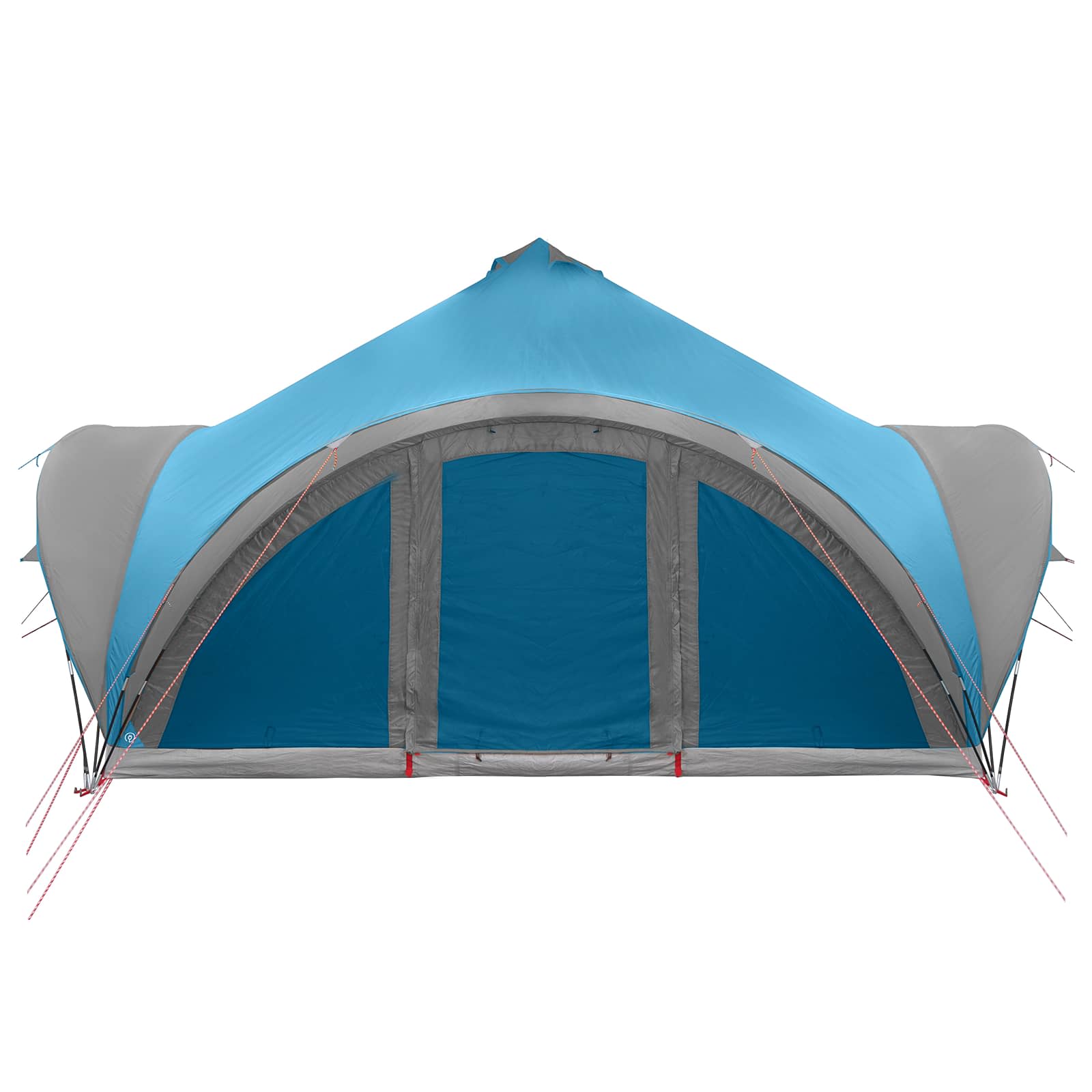 Tipi Zelt mit Dach Blau 18-Personen Polyester und Stahl