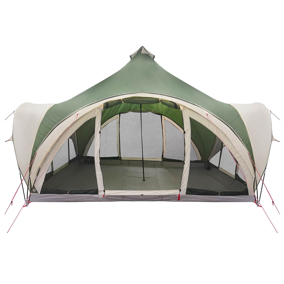 Tipi Zelt 6.0 Personen Grün Polyester und Stahl