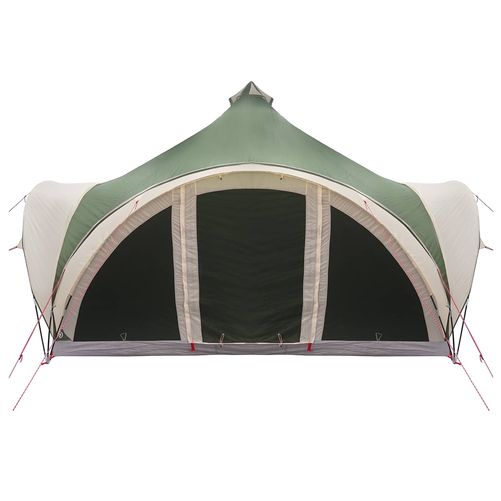 Tipi Zelt mit Dach Grün 6-Personen Polyester und Stahl