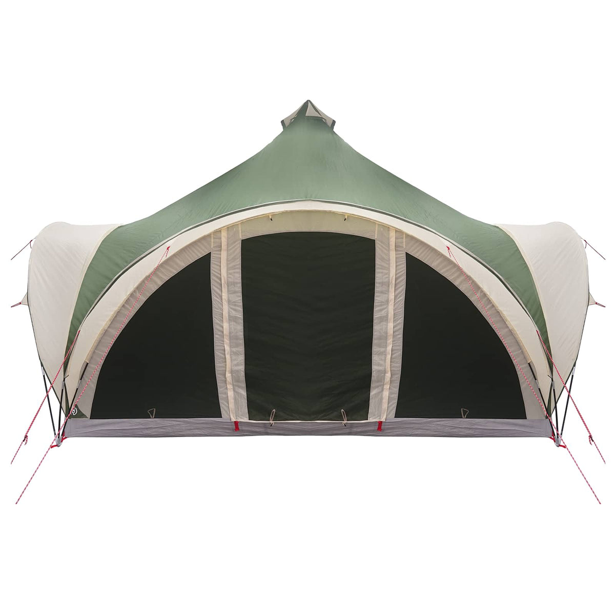 Tipi Zelt 6.0 Personen Grün Polyester und Stahl
